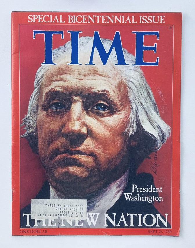 VTG Time Magazine September 26 1789 President George Washington The New Nation