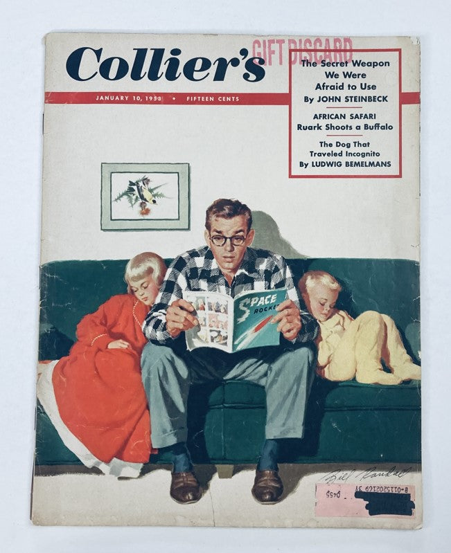 VTG Collier's Magazine January 10 1953 Vol 131 No. 2 Ruark Shoots a Buffalo