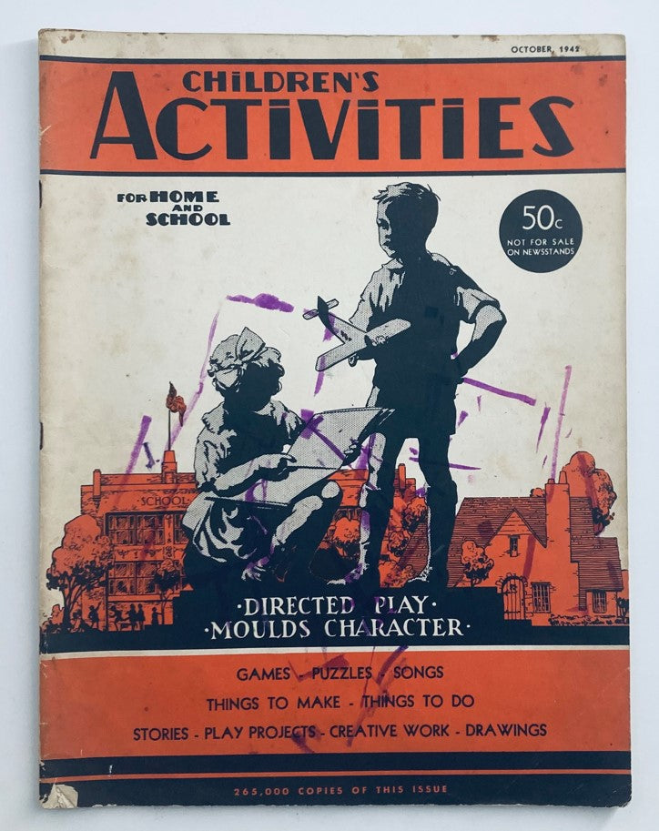 Children's Activities for Home and School October 1942 Tip and Tuck No Label