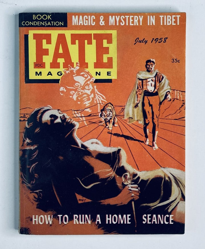 VTG Fate Magazine July 1958 Vol 11 No. 7 How To Run A Home Seance No Label