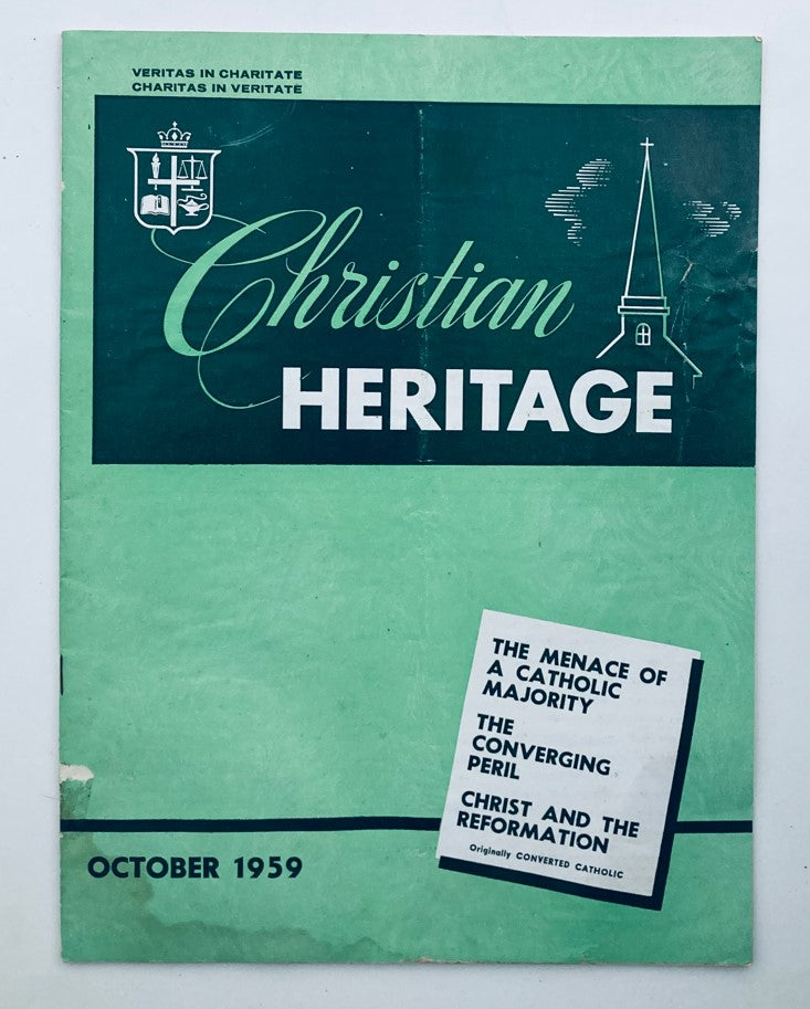 VTG Christian Heritage Magazine October 1959 The Converging Peril No Label