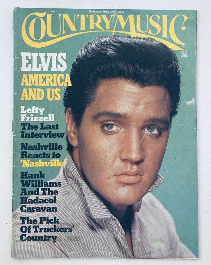 VTG Country Music Magazine November 1975 Vol 4 No. 2 Elvis Presley No Label