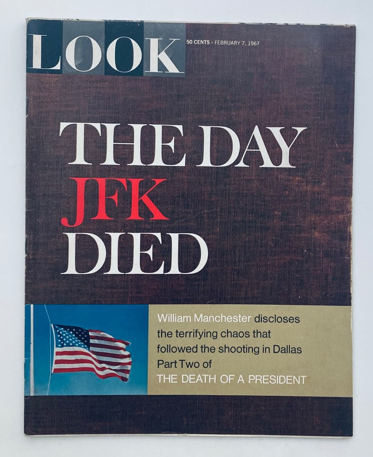 RES* VTG Look Magazine February 7 1967 Vol 31 No. 3 The Day JFK Died No Label