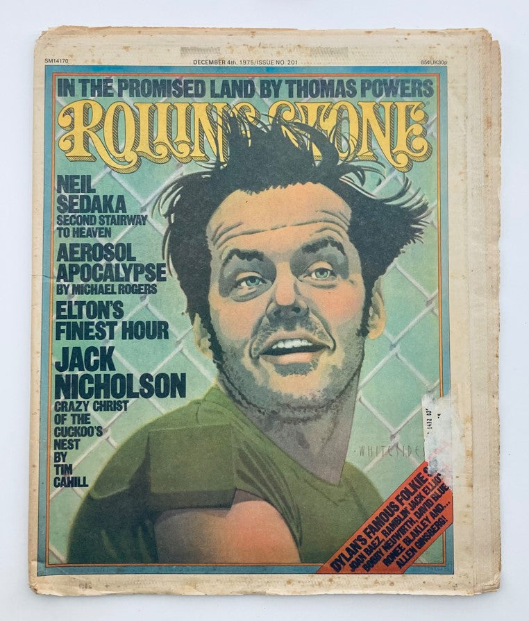 VTG Rolling Stone Magazine December 4 1975 No. 201 Jack Nicholson & Neil Sadaka