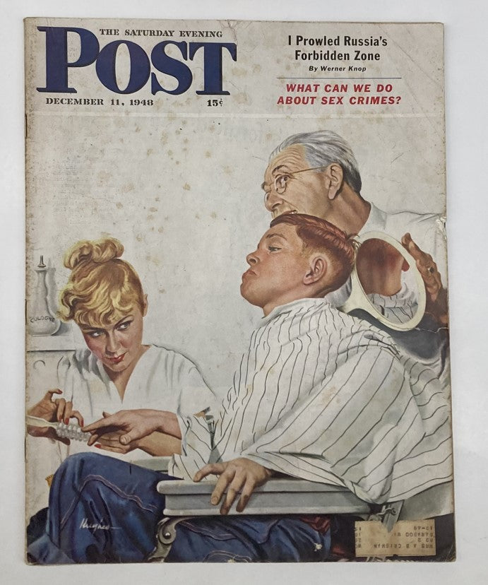 Saturday Evening Post Magazine December 11 1948 Illustrated Cover George Hughes