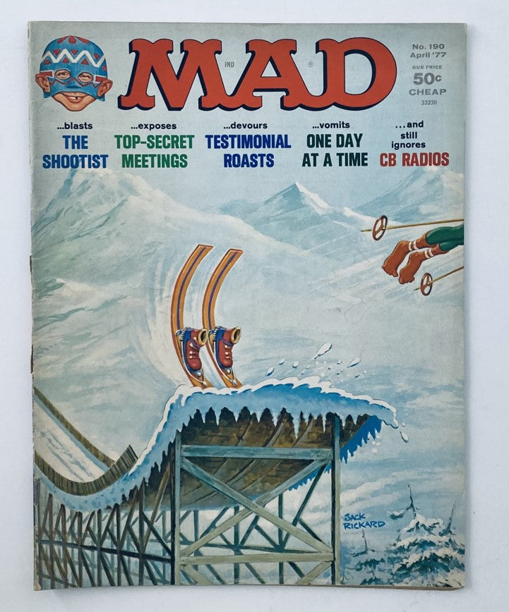 VTG Mad Magazine April 1977 No. 190 Top-Secret Meetings 2.0 GD Good No Label