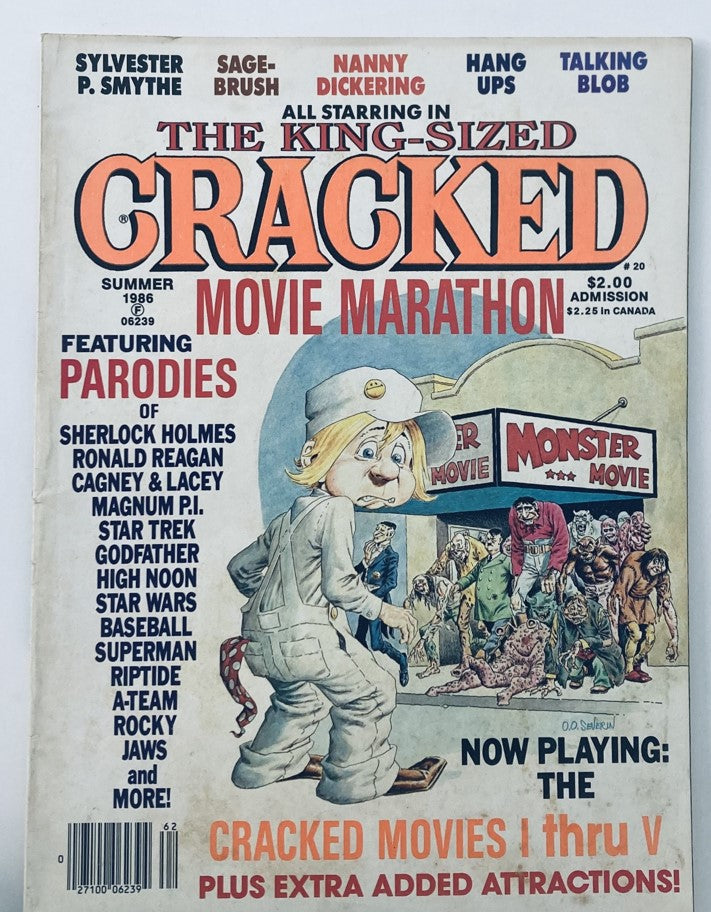 VTG Summer 1986 #20 King Sized Cracked Movie Marathon 4.0 VG No Label