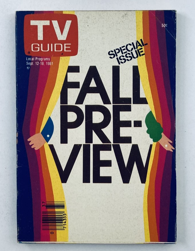 TV Guide Magazine September 12 1981 Fall Preview Minnesota Ed. No Label