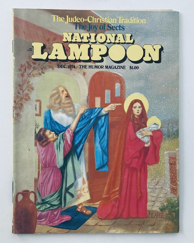 VTG National Lampoon Magazine December 1974 Vol 1 No. 57 Son-o'-God No Label