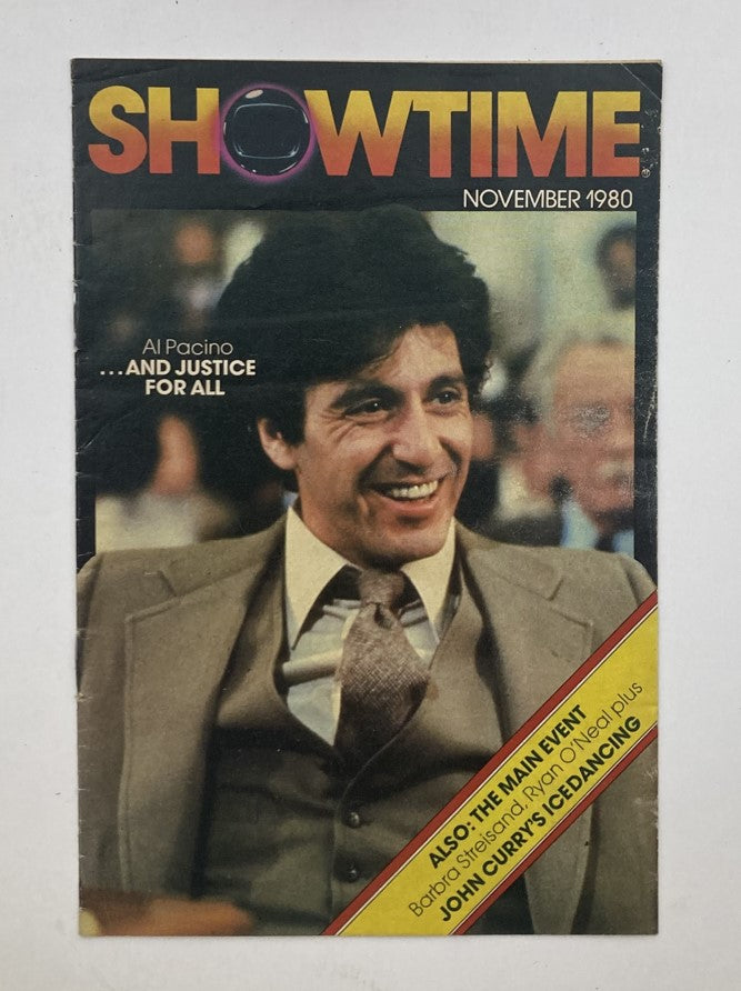 VTG Showtime Magazine November 1980 Al Pacino & John Curry No Label