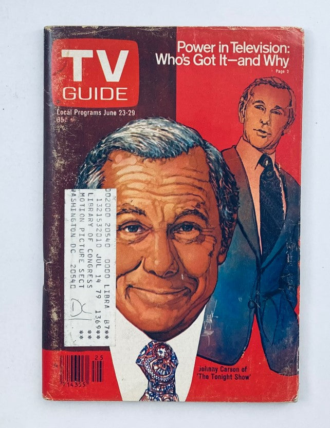 TV Guide Magazine June 23 1979 #1369 Johnny Carson Cover WA-Baltimore Ed.