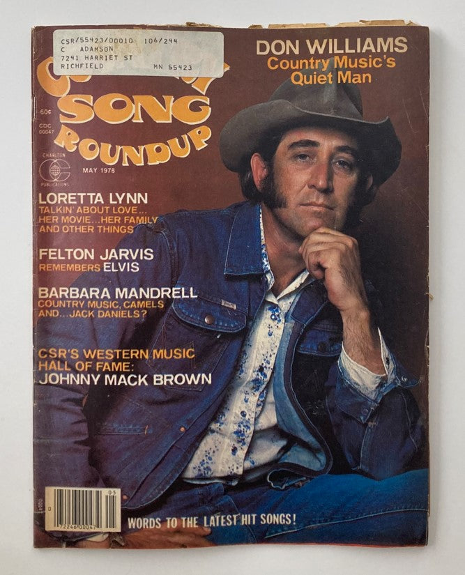 VTG Country Song Roundup Magazine May 1978 Don Williams & Loretta Lynn