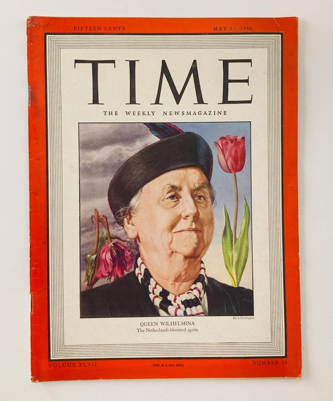 VTG Time Magazine May 13 1946 Queen Wilhelmina of the Netherlands