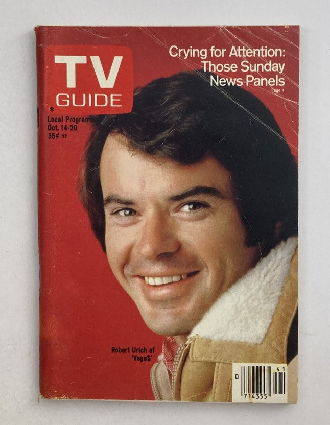 TV Guide Magazine October 14 1978 Robert Urich of Vega$ NJ-PA Ed. No Label
