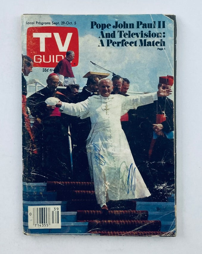 TV Guide Magazine September 29 1979 Pope John Paul II Cincinnati Ed. No Label