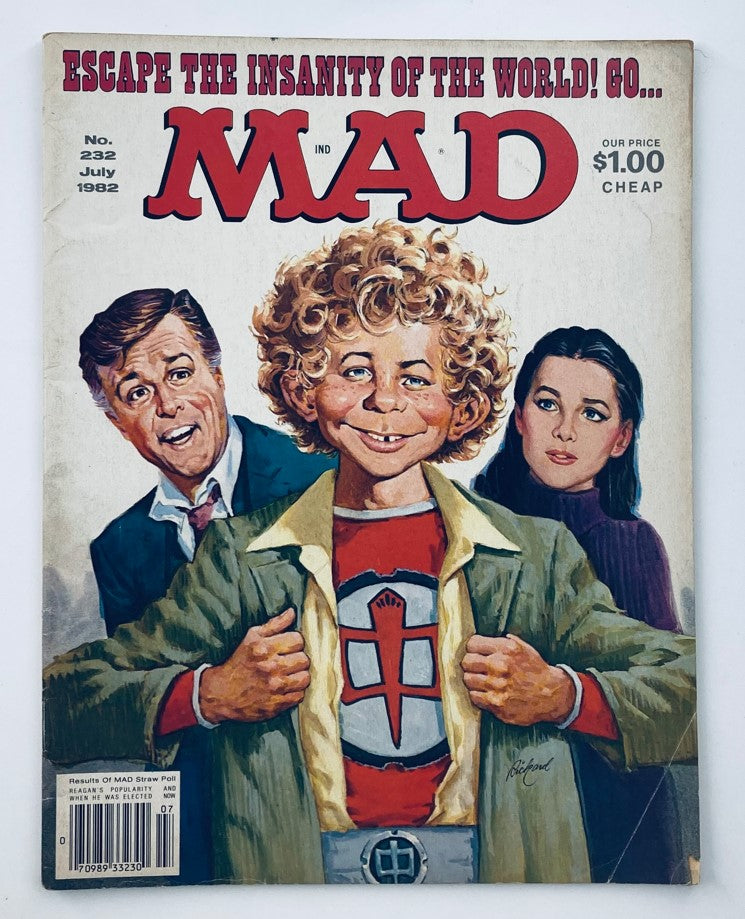 Mad Magazine July 1982 No. 232 Greatest American Hero 6.0 FN Fine No Label