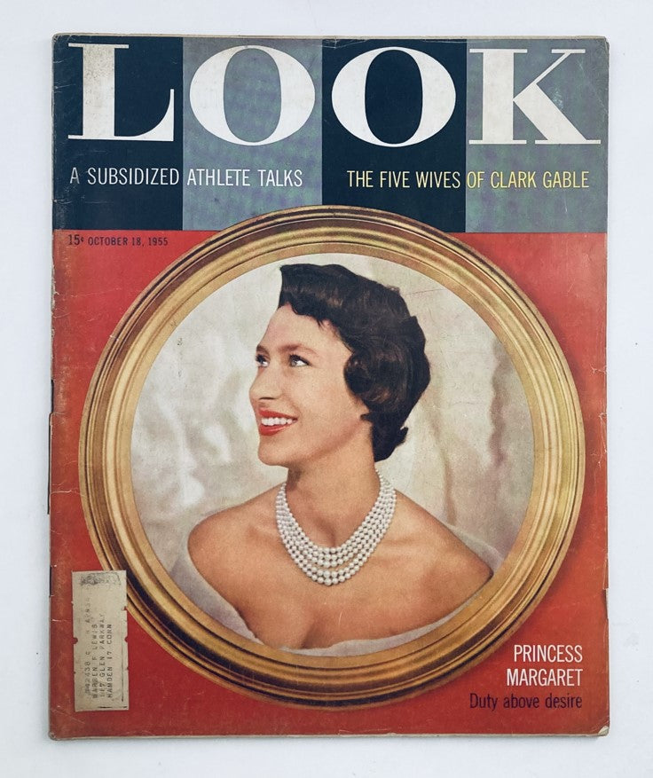 VTG Look Magazine October 18 1955 Vol 19 No. 21 Princess Margaret Portrait