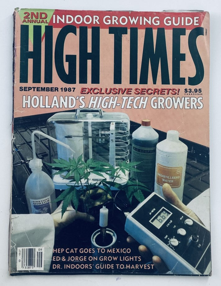 VTG High Times Magazine September 1987 #145 Holland's High-Tech Growers No Label