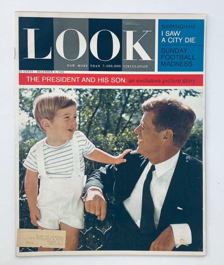 VTG Look Magazine December 3 1963 Vol 27 No. 24 John F. Kennedy and Son