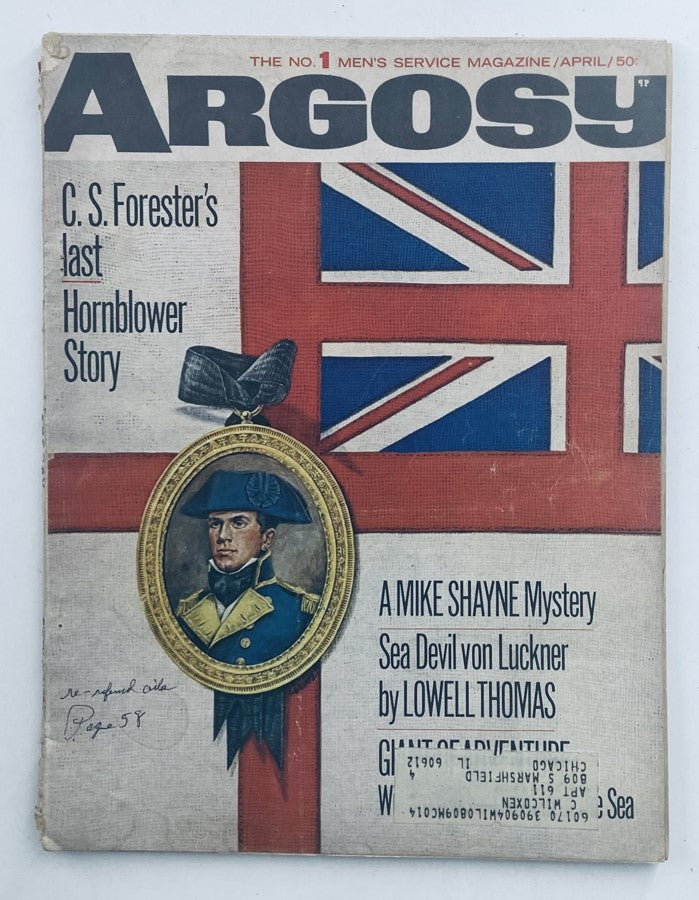 VTG Argosy Magazine April 1967 Vol 364 No. 4 A Mike Shayne Mystery