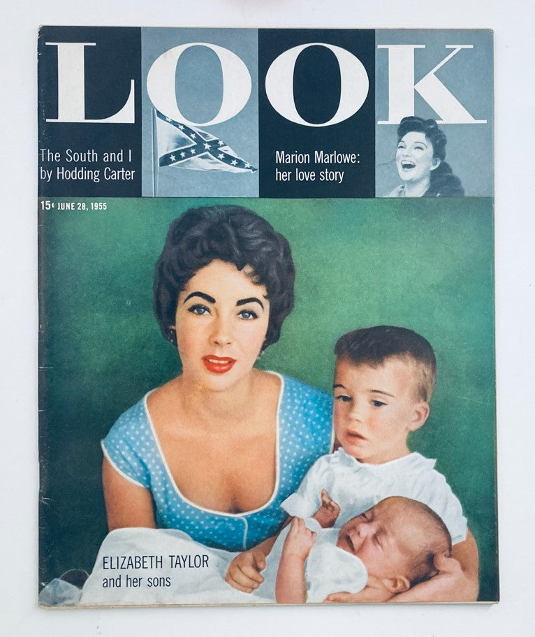 VTG Look Magazine June 28 1955 Vol 19 No. 13 Elizabeth Taylor No Label