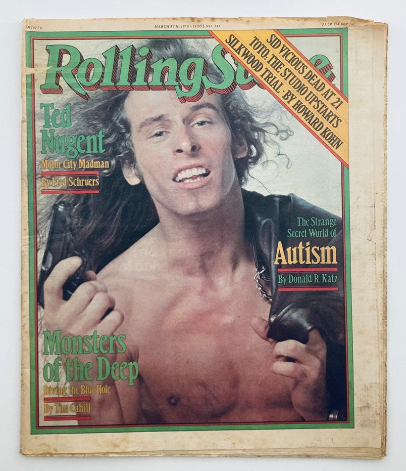 VTG Rolling Stone Magazine March 8 1979 No. 286 Ted Nugent No Label