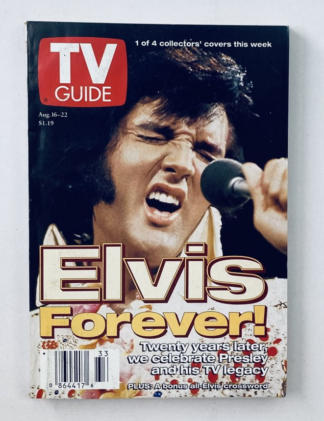 TV Guide Magazine August 16 1997 Elvis Presley Forever Cincinnati Ed. No Label