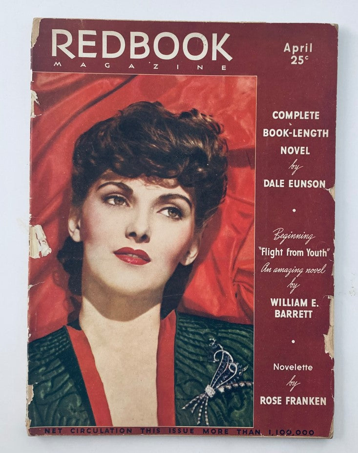 VTG Redbook Magazine April 1939 Vol 72 No. 6 Flight From Youth No Label