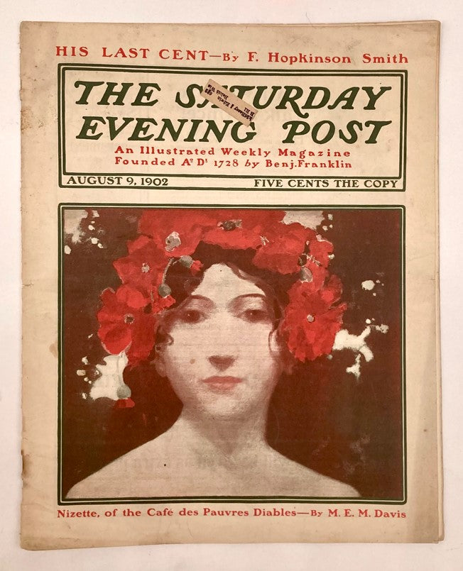 Saturday Evening Post Magazine Illustrated Cover August 9 1902 Good Interior