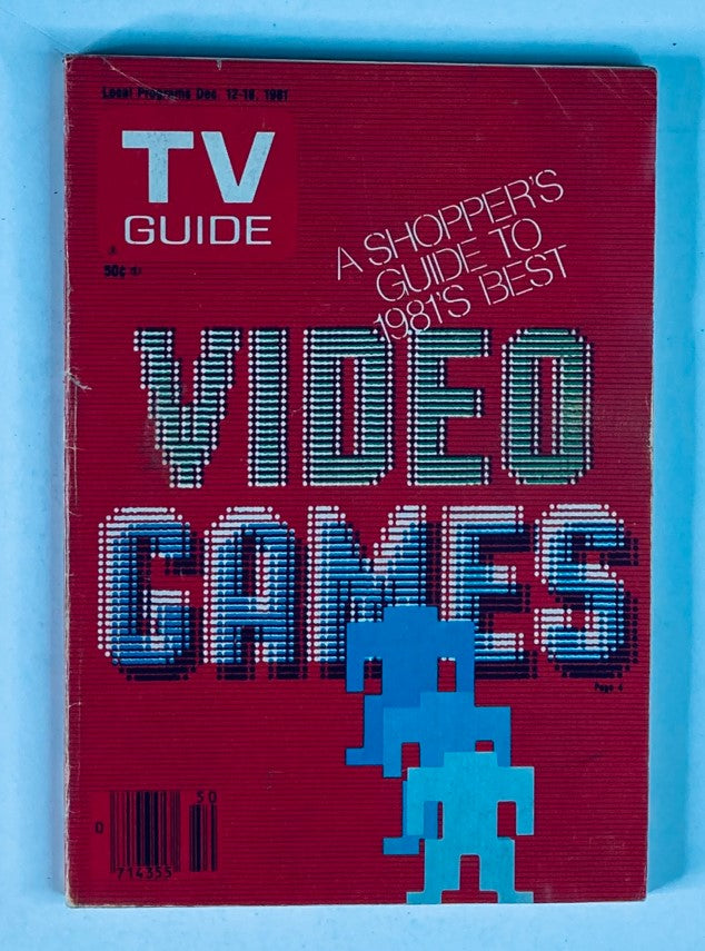 TV Guide Magazine December 12 1981 #1498 Video Games Nashville Ed. No Label