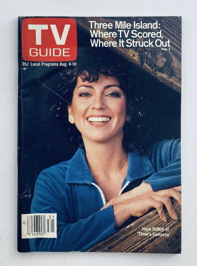 TV Guide Magazine August 4 1979 #1375 Joyce DeWitt PA Metro Ed. No Label