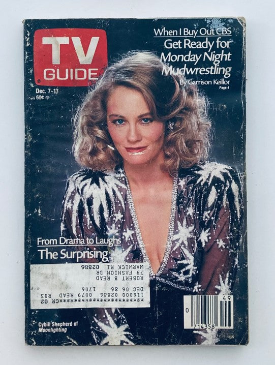 TV Guide Magazine December 7 1985 Cybill Shepherd Providence Ed.