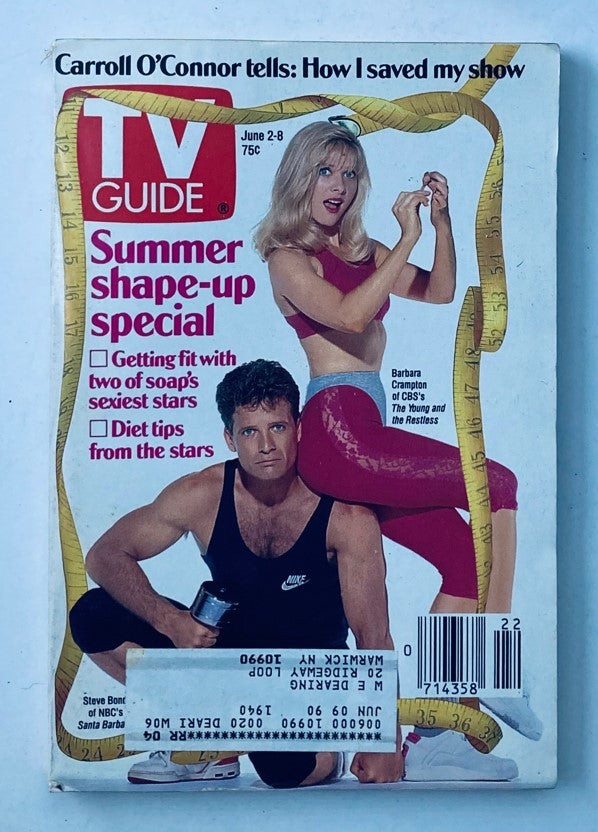 TV Guide Magazine June 2 1990 Steve Bond, Barbara Crampton NY Metro Ed.