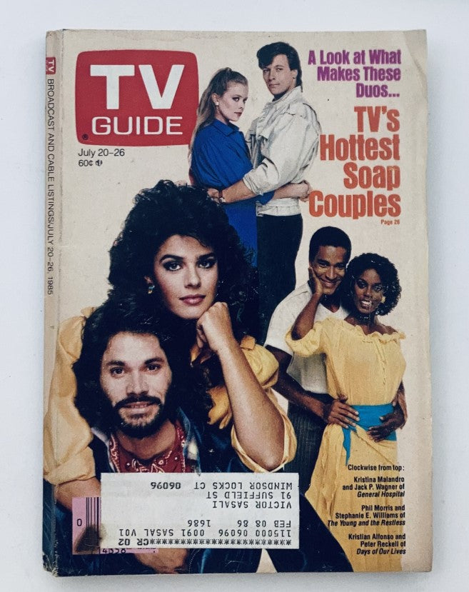 TV Guide Magazine July 20 1985 Stephanie E. Williams Hartford-New Haven Ed.