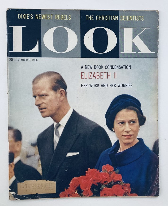 RES* Look Magazine December 9 1958 Vol 22 No. 25 Queen Elizabeth & Prince Philip