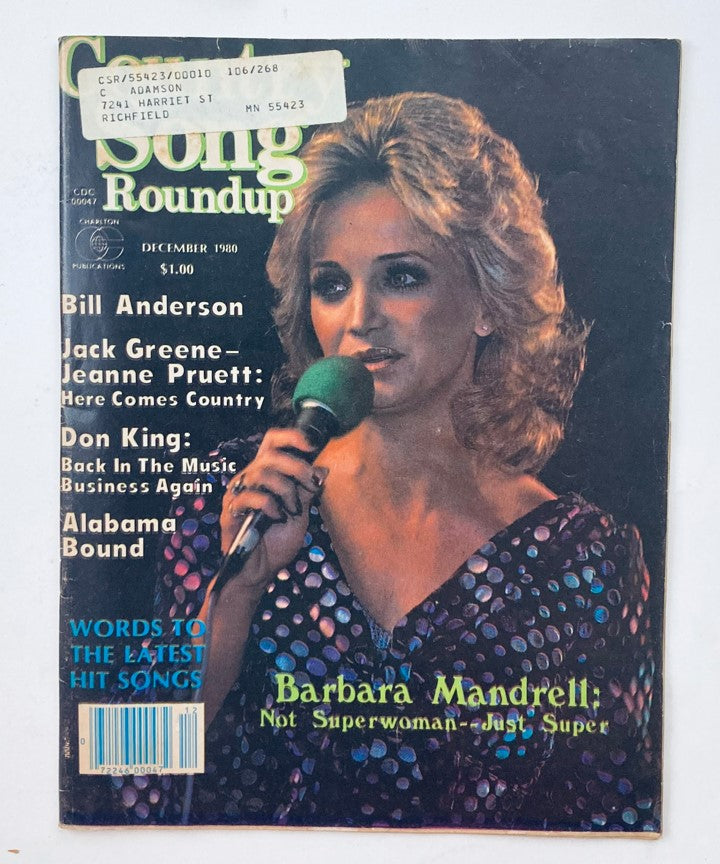 VTG Country Song Roundup Magazine December 1980 Barbara Mandrell Not Superwoman