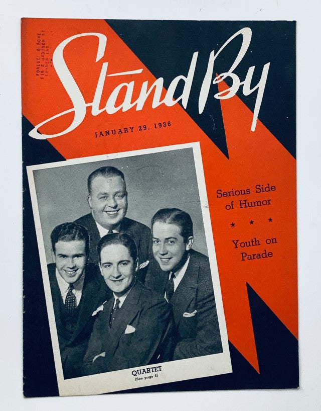 VTG Stand By Magazine January 29 1938 Quartet and Serious Side of Humor