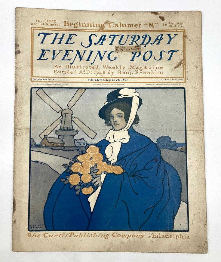 Saturday Evening Post Illustrated Cover May 25 1901 Calumet K Good Interior