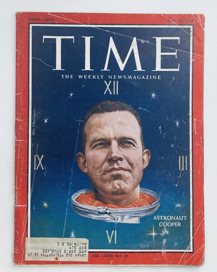 VTG Time Magazine May 24 1963 Vol 81 No. 21 Astronaut Gordon Cooper