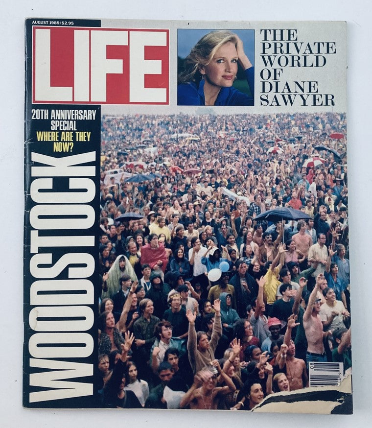 VTG Life Magazine August 1989 Vol 12 No. 9 World of Diane Sawyer No Label