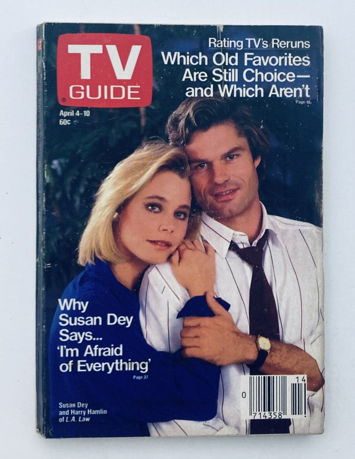 TV Guide Magazine April 4 1987 Susan Dey Pittsburgh Metro Ed. No Label