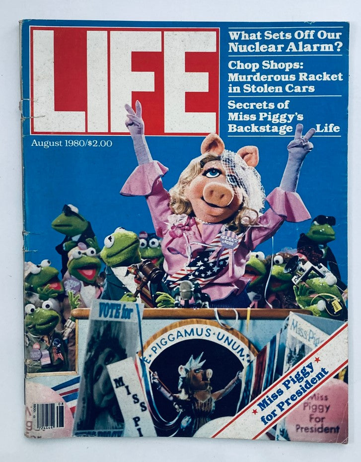 VTG Life Magazine August 1980 Vol 3 No. 8 Miss Piggy for President No Label