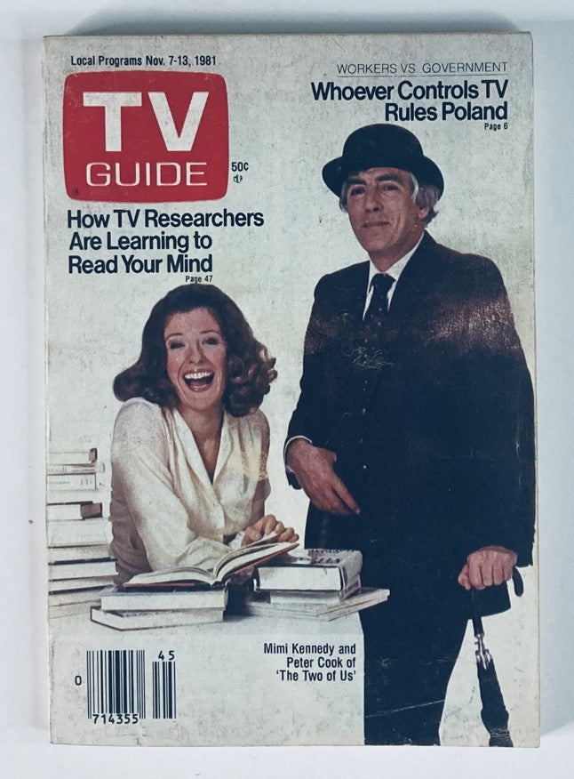 TV Guide Magazine November 7 1981 Mimi Kennedy Peter Cook Nashville Ed. No Label