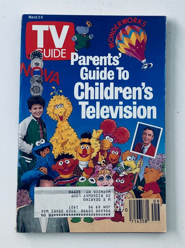 TV Guide Magazine March 3 1990 Pee Wee Herman & Fred Rogers NY Metro Ed.