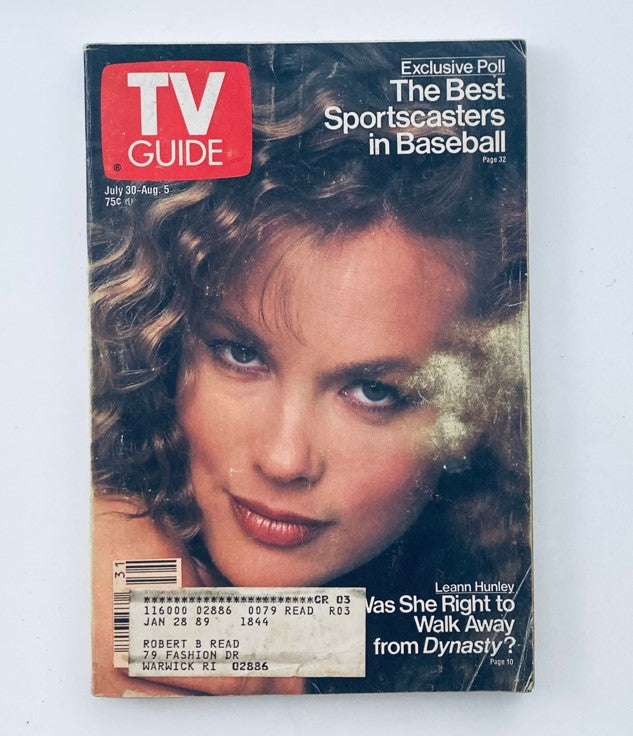 TV Guide Magazine July 30 1988 Leann Hunley Providence Ed.