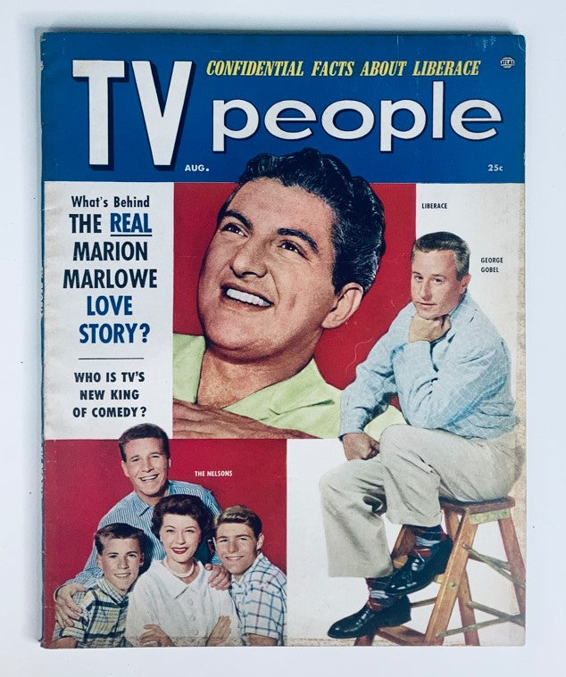 VTG TV People Magazine August 1955 Vol 3 No. 4 George Gobel The Nelsons No Label