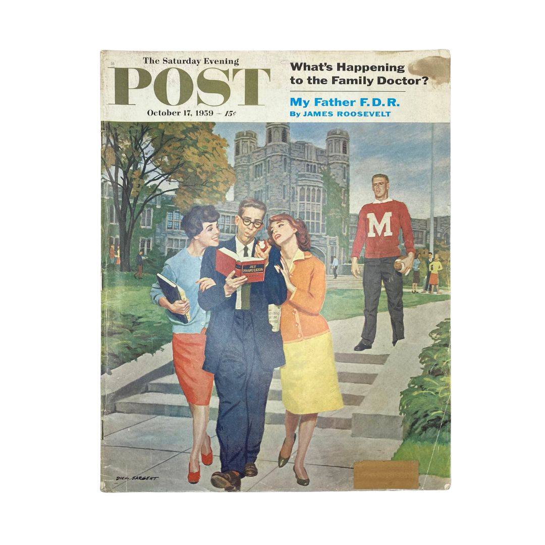 Saturday Evening Post Magazine October 17 1959 Big M Short - Dick Sargent