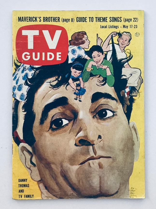 TV Guide Magazine May 17 1958 #268 Danny Thomas Western WA Ed. No Label