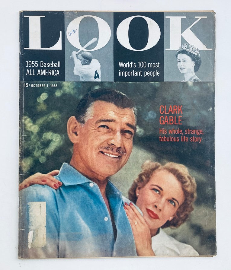 VTG Look Magazine October 4 1955 Vol 19 No. 20 Mr. and Mrs. Clark Gable