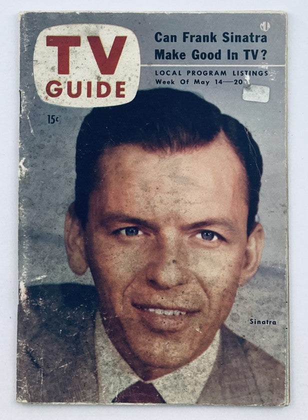 TV Guide Magazine May 14 1954 Vol 2 No. 20 Frank Sinatra Nebraska Ed. No Label